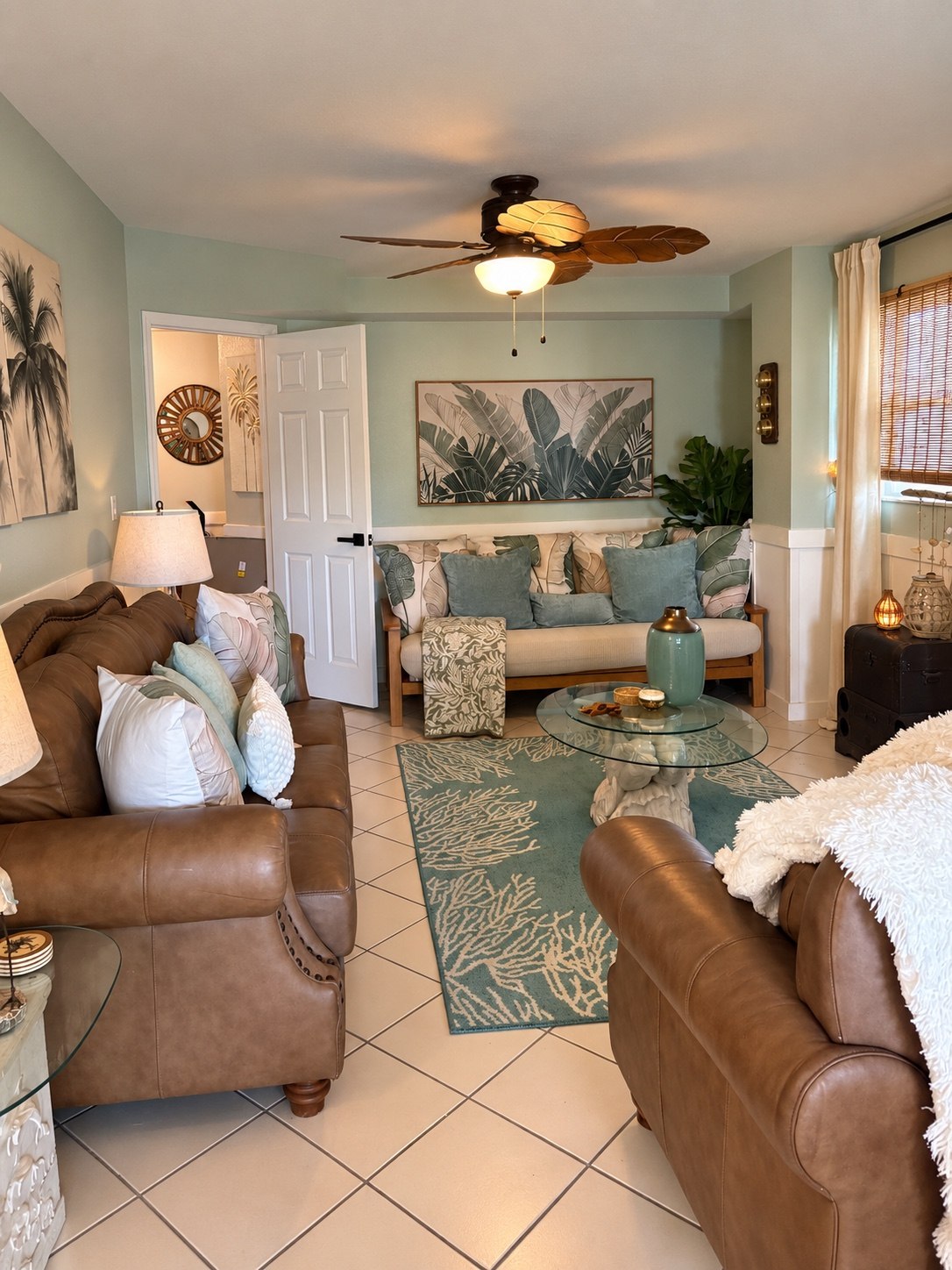 Living room at Casa Palma Azul